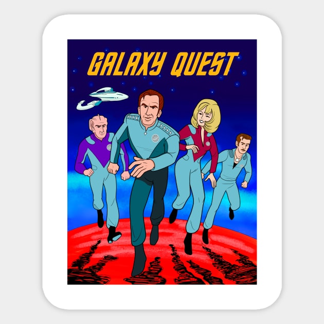 Galaxy Trek Poster Sticker by JoTheZette